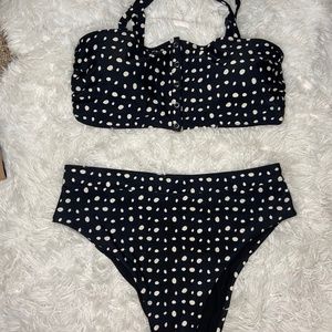 High waisted two piece swimsuit